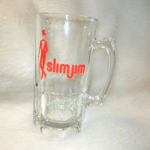 LARGR Heavy Slim Jim Advertising Glass beer Mug Bar display container